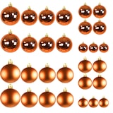 thumbnail of 30tlg. Christbaumkugeln / Weihnachtskugeln orange Ø 4/5/6/7cm