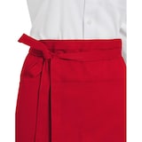 thumbnail of BRUSSELS - Short Bistro Apron with Pocket: One Size / Burgundy