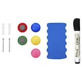 thumbnail of vidaXL Whiteboard magnetisch 110x60 cm staal wit