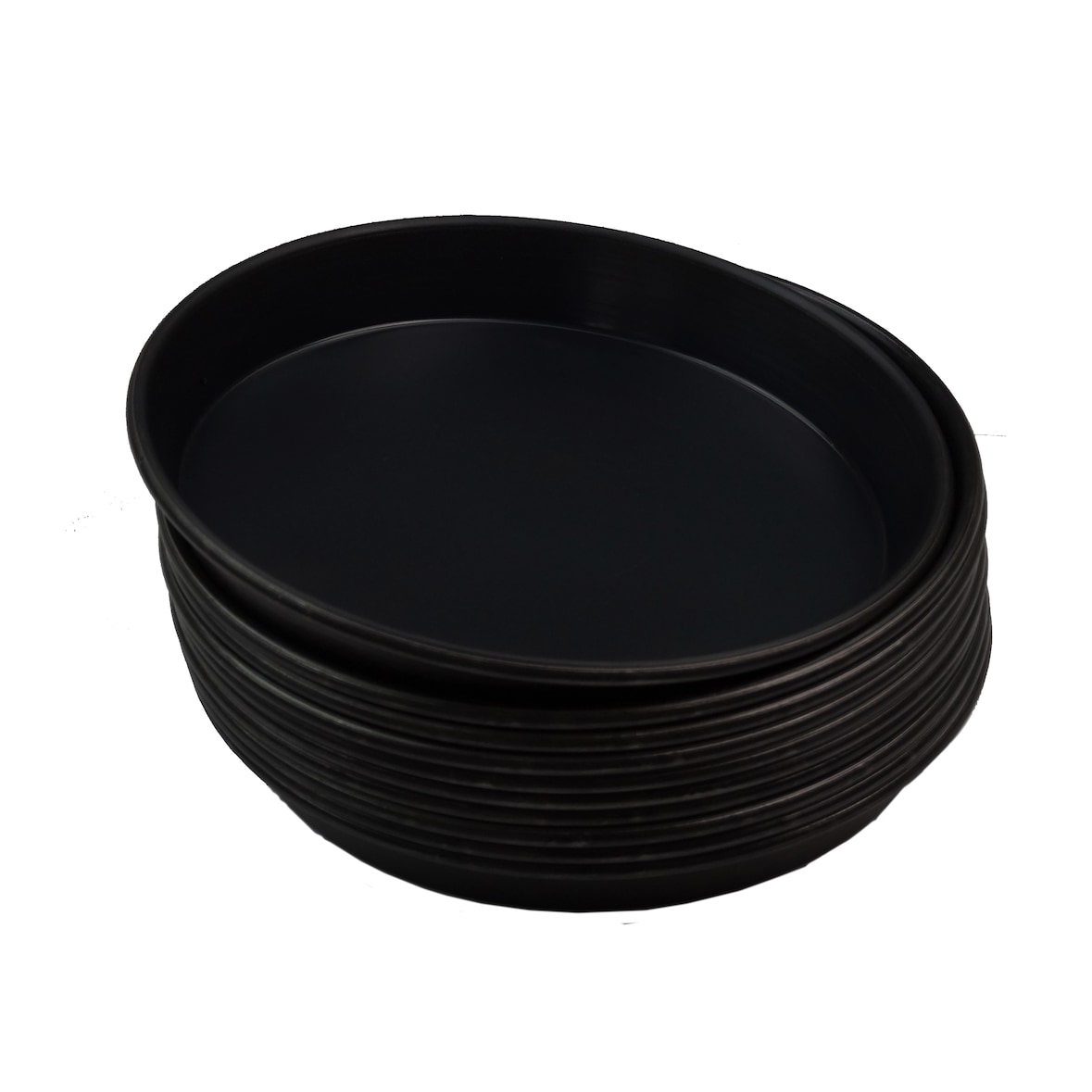 10 Stück Pizzablech rund aus Blaublech Ø 18 cm schwere Profiqualität