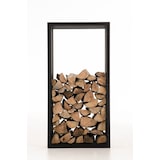 thumbnail of Portalegna IRVING in metallo nero opaco 40x50x100 cm