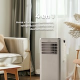 thumbnail of EVVO Aire Acondicionado Portátil Frío y Calor, Clase A, 9.000 BTU, Control Remoto y Temporizador 24h, 4 en 1, Deshumidificador