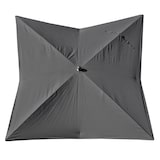thumbnail of Cobertura de substituição do guarda-sol de luxo HWC-A37, cobertura do guarda-sol Cobertura de substituição, 3x3m (Ø4,24m) poliéster ~ antracite