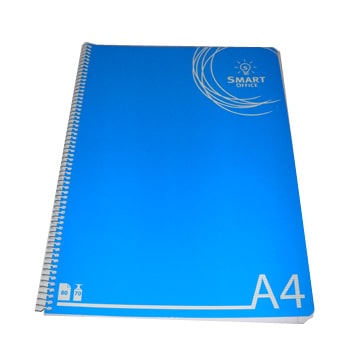 Caderno Espiral Capa Plastificada, A4 Pautado - 80 Folhas