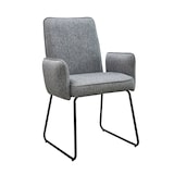 thumbnail of SVITA ALBA 2er Set Esszimmerstühle Armlehnstuhl Polsterstuhl Stoffbezug Grau