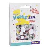 thumbnail of Wackelaugen mit Wimpern 5mm - 15mm selbstklebend Bastelaugen zum Aufkleben Klebeaugen DIY Scrapbooking Deko Augen zum Basteln Bunt