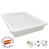 thumbnail of Verpakking 10 voedselveilige bakken met deksel: 15L BPA-vrij (55,3 x 41 x 9,3 cm) - Keukens, restaurants, kantines, catering, horeca