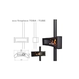 thumbnail of TOBA TUBE - Biocamino Sospeso Ruotante Colore Nero Opaco.