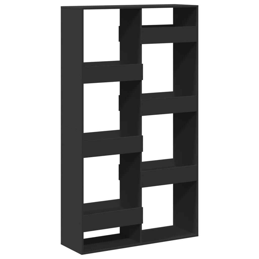 vidaXL Raumteiler Schwarz 100x33x175 cm Holzwerkstoff