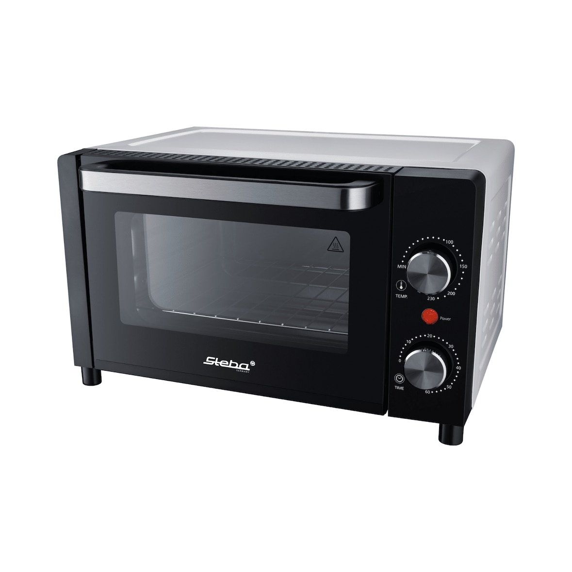 Steba Mini-Backofen KB A9 mit ca. 9 Liter Innenraum und Pizzatiefe bis Ø 22 cm