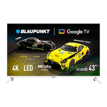 Blaupunkt Smart TV LED 4K Ultra HD 43” Serie UBG Google TV HDR MEMC WiFi Dual Band Blanco –  43UBG6010S