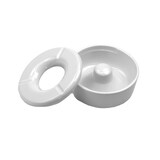 thumbnail of 24 Stück Windaschenbecher Aschenbecher mit abnehmbaren Deckel aus Melamin in weiß ø 11,5cm