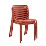 thumbnail of METRO PROFESSIONAL Chaise de terrasse ELARIA, empilable, plastique, terracotta