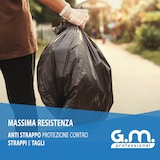 thumbnail of G.M. DISTRIBUZIONE - 8 Sacchi Neri Grandi Resistenti 90x120 cm Plastica HDPE, 130 litri, Sacchetti Indifferenziata, Sacchi Spazzatura Buste Spazzatura