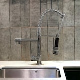 thumbnail of Miscelatore Cucina Alta Pressione Rubinetto con Doccetta Estraibile Monocomando Ottone Cromo