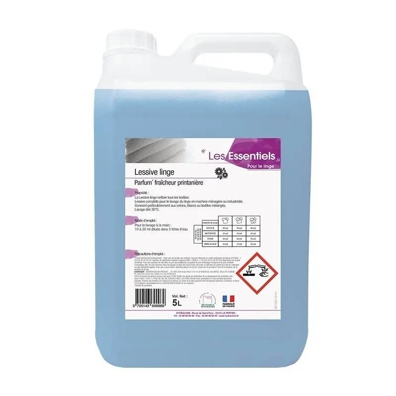 Lessive linge professionnelle - Parfum Frais - 5L - HYDRACHIM