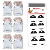 thumbnail of Westmark 6 Drahtbügelgläser, 100 ml + 8 Dekoetiketten, 665822E6