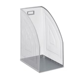 thumbnail of Relaxdays Stehsammler Metall, DIN A4, Stehordner breit, Mesh, Zeitschriftensammler Büro, HBT: 32 x 16 x 24,5 cm, silber