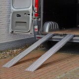 thumbnail of TRUTZHOLM 2x Auffahrrampe 200 cm Tragkraft 400 kg Alu profiliert Verladerampe Motorradrampe grau