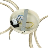 thumbnail of Licht-Erlebnisse Romantische Deckenlampe Weiß Gold Glas Metall Landhaus Deckenleuchte Wohnzimmer Küche AURORA, AD132-13-37