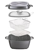 thumbnail of STONELINE® Multi-Eckpfanne 28 x 28 cm, mit Dampf- und Frittierfunktion, Induktion und backofengeeignet