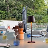 thumbnail of Lumisky Lampada da tavolo senza fili KELLY H38CM Acciaio Marrone