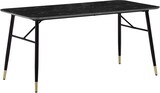 thumbnail of Esszimmertisch 140x80x76 cm Esstisch Schwarz in Marmor-Optik Modern, Küchentisch Klein, Speisetisch Rechteckig, Tisch Esszimmer mit
