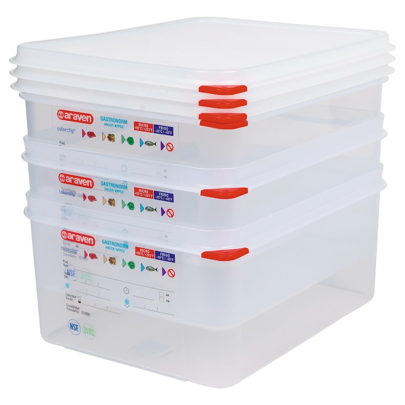 Boîte Hermétique Sans Bisphenol A - GN 1/6 H.65mm. 0,75 Litres