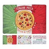 thumbnail of 4 Tischsets abwaschbar 43x28cm Tisch Platzsets mit Pizza Motiv Platzdeckchen Tischuntersetzer Essunterlage Tischdeko Küche Gastronomie Weiß Rot Grün
