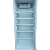 thumbnail of Frigo vetrina bibite verticale refrigerata 1 anta in vetro bianca +0/+10 °C 450 lt 65x65x179,5h cm