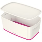 thumbnail of Aufbewahrungsbox MyBox Klein A5 mit Deckel ABS weiß/pink Packung mit 4 Stück
