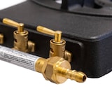 thumbnail of Gasfornuis van 9,8 kW in echt gietijzer op 4 poten met 3 kranen + 1,50 m flexibele gasslang INTEC