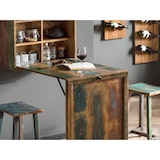 thumbnail of SIT Möbel Klaptafel met 2 krukken | antiek hout gelakt gekleurd | opvouwbaar | B 60 x D 25 x H 80 cm | 09130-98 | Serie RIVERBOAT