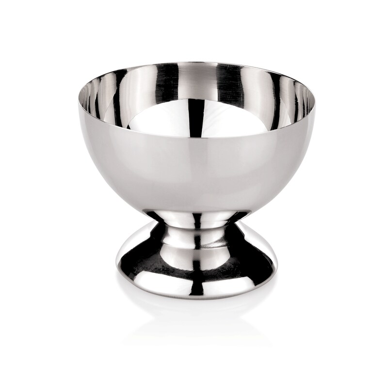 15x Eisbecher Ø 10,5 cm Chromnickelstahl silber