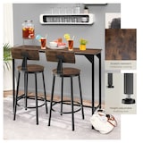thumbnail of tectake 2 sgabelli da bar Poole - Legno industriale scuro, rustico - 404350