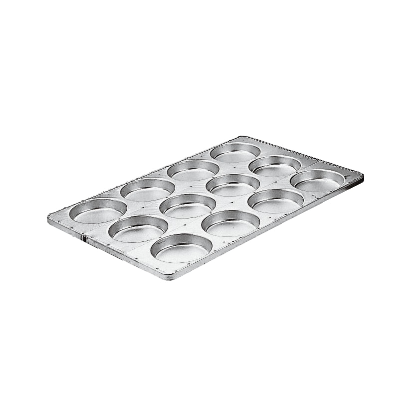 Teglia Focaccine Cm 60X40 Alluminata Pz 8 ø 14 Cm