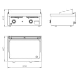 thumbnail of FryTop Industrial Gas Acero Rectificado FT6008S de HR Fainca