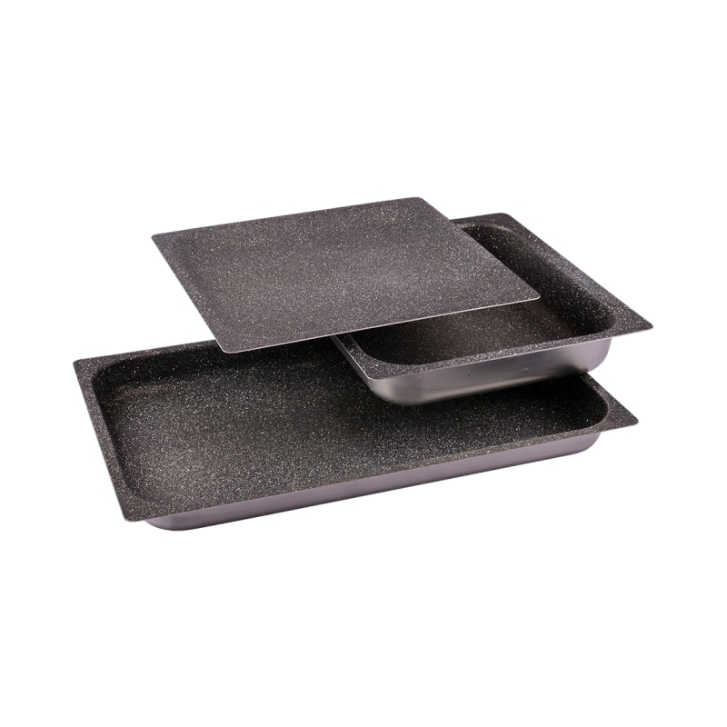 Bandejas aluminio antiadherente (354x325x20)