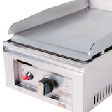 thumbnail of Romux® Piastra a Gas Professionale in Acciaio Inox 30 cm da Banco con Piastra da 4 mm per Riscaldamento Rapido con Termocoppia CE