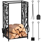 thumbnail of HOMCOM - Kaminholzregal - 46 x 30 x 70 cm - schwarz