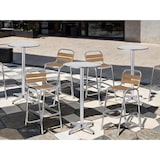 thumbnail of METRO PROFESSIONAL Stehtisch höhenverstellbar Narni, Alu, Ø 60 x 110 cm, silber