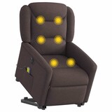 thumbnail of vidaXL Elektrischer Massagesessel mit Aufstehhilfe Dunkelbraun Stoff