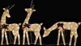 thumbnail of vidaXL Weihnachtsdeko LED Rentiere 270x7x90 cm Golden Warmweiß