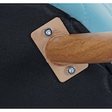 thumbnail of Set van 6 eetkamerstoelen HWC-D53, stoel keukenstoel, retro jaren 50 design fluweel ~ turquoise