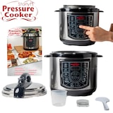 thumbnail of Starlyf Pressure Cooker, Reiskocher, Multikocher, 800 Watt, Schnellkochtopf, 8 Programme, Antihaftbeschichtung, Timer, 4 Liter, edelstahl