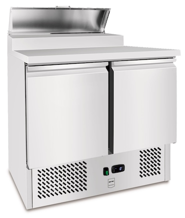 METRO Professional Mesa refrigerada para ensaladas GSD3600, acero inoxidable, 90 x 70 x 104 cm, plata, 261 L