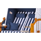 thumbnail of Strandkorb - bene living - Ostsee - blau/weiß - PE weiß