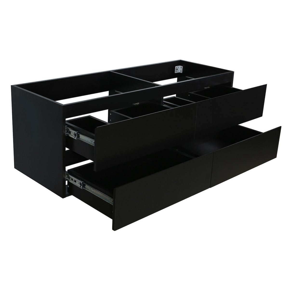 Meuble sous vasque 120 cm SORRENTO Noir carbone