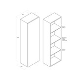 thumbnail of AQA Design Colonna bagno in melaminico ASTRA bianco  cm. L.35 P.32 H.160 MPAS491-O1