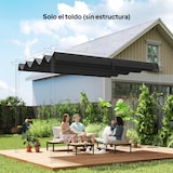 thumbnail of Outsunny cubierta para pérgola 3x2,5m techo de repuesto retráctil para marco de pérgola de 2,85x2 m toldo de tela solo con 10 orificios de drenaje